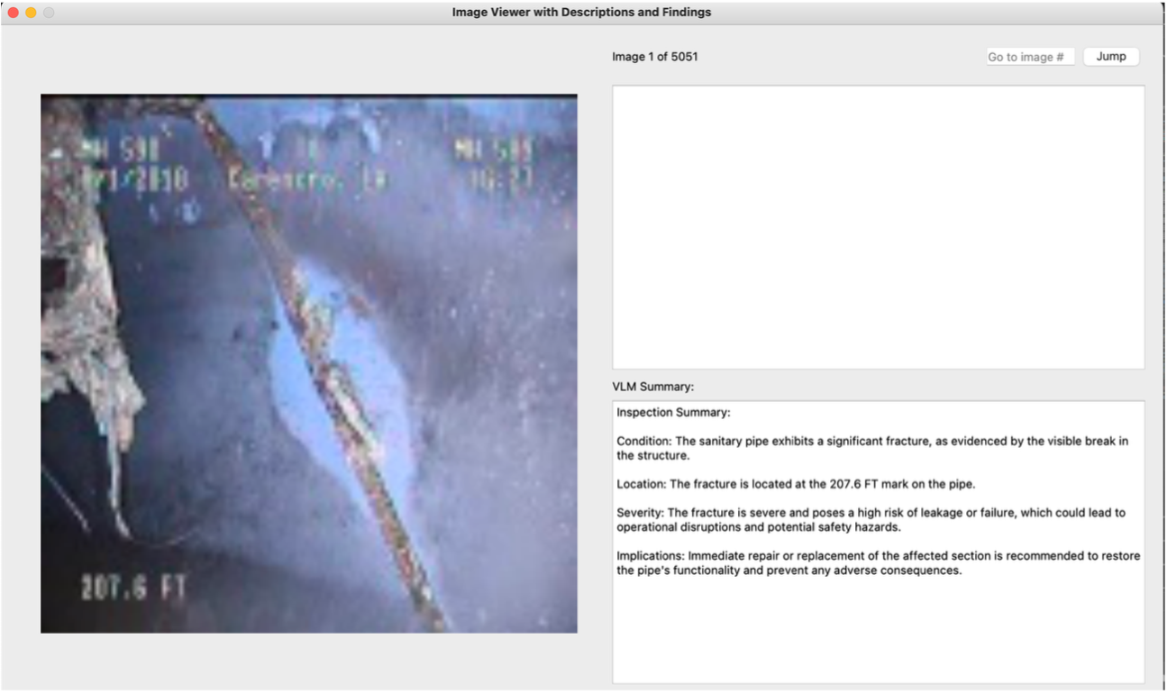 The VLM summary verification GUI tool.